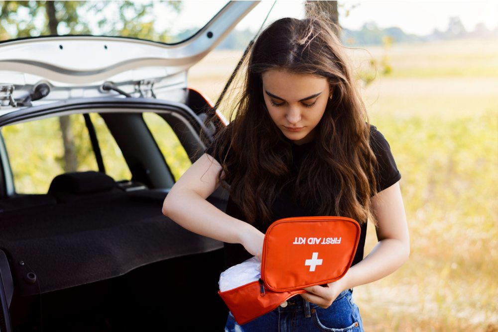 fully equipped first-aid kit